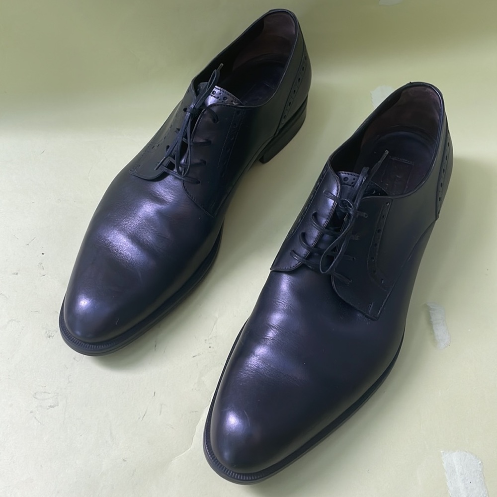 Black Ermenegildo Zegna leather dressing shoes - Picture 3 of 11